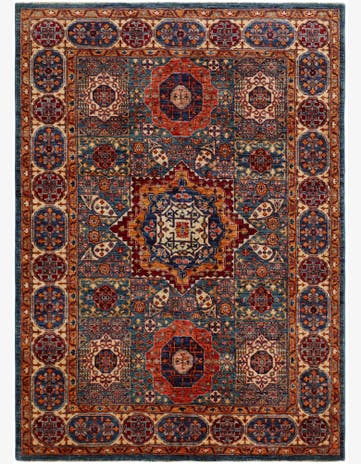 5' x 6' 11 Hand Knotted Mamluk Ziegler Rug