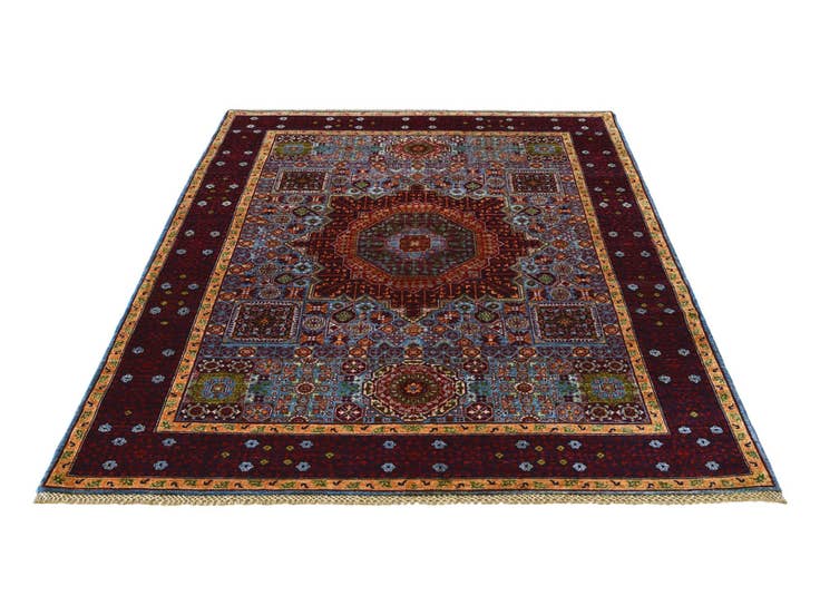 Detail image of 5' x 6' 8 Hand Knotted Mamluk Ziegler Rug