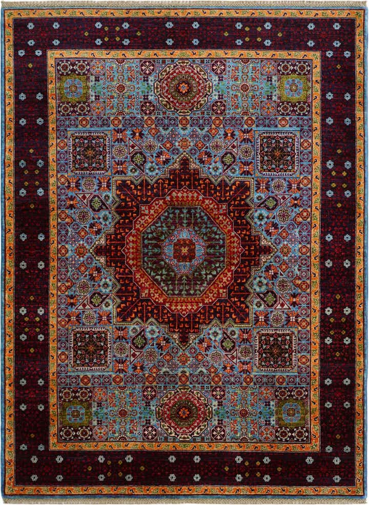 5' x 6' 8 Hand Knotted Mamluk Ziegler Rug