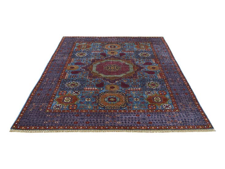 Detail image of 5' x 6' 7 Hand Knotted Mamluk Ziegler Rug
