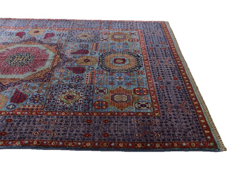 Detail image of 5' x 6' 7 Hand Knotted Mamluk Ziegler Rug