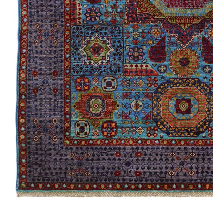 Detail image of 5' x 6' 7 Hand Knotted Mamluk Ziegler Rug