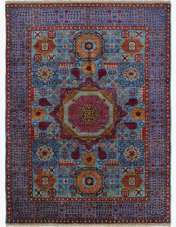 5' x 6' 7 Hand Knotted Mamluk Ziegler Rug