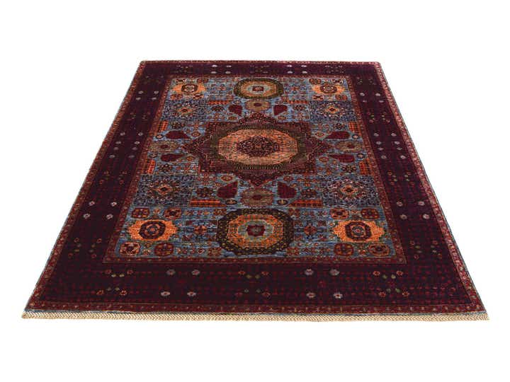 5' x 6' 9 Hand Knotted Mamluk Ziegler Rug