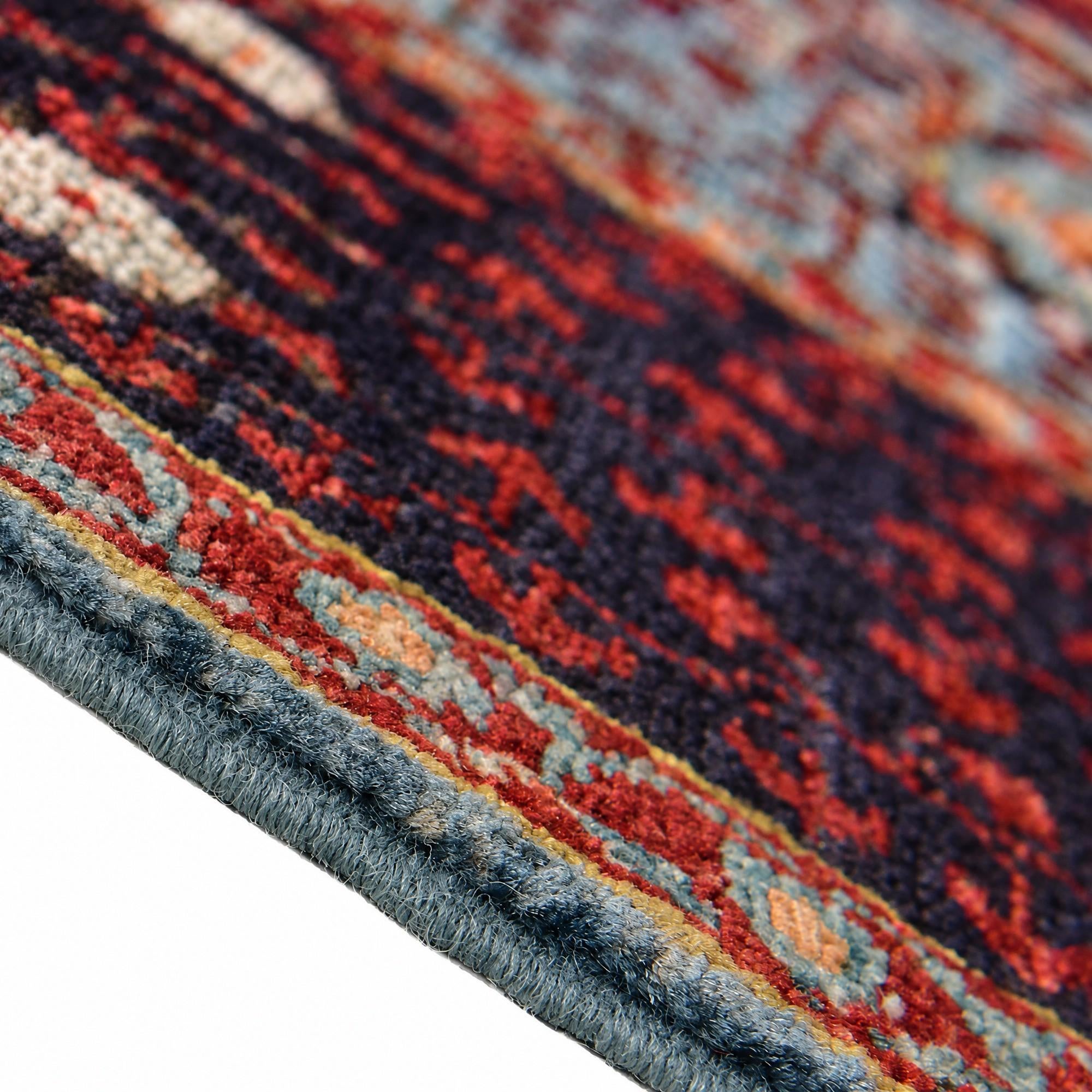 150cm x 205cm anudado a mano Mamluk Ziegler Alfombra
