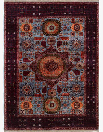 5' x 6' 9 Hand Knotted Mamluk Ziegler Rug