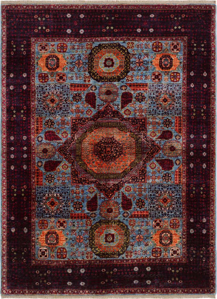 5' x 6' 9 Hand Knotted Mamluk Ziegler Rug