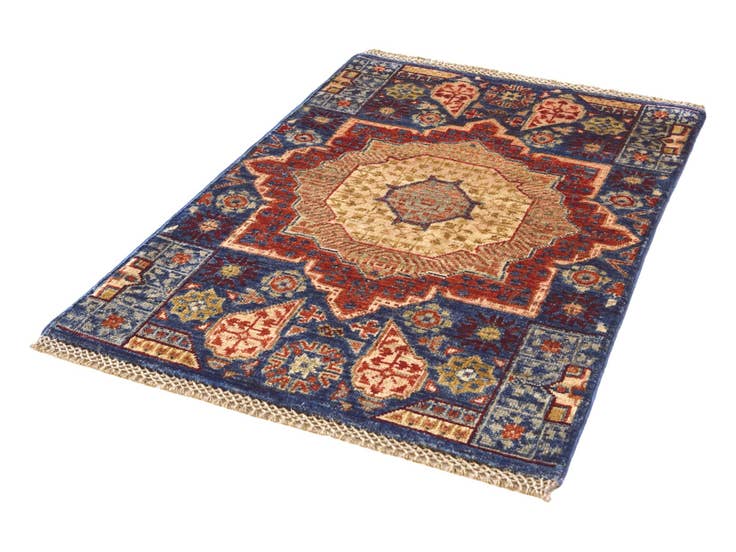 Detail image of 2' x 3' Hand Knotted Mamluk Ziegler Rug