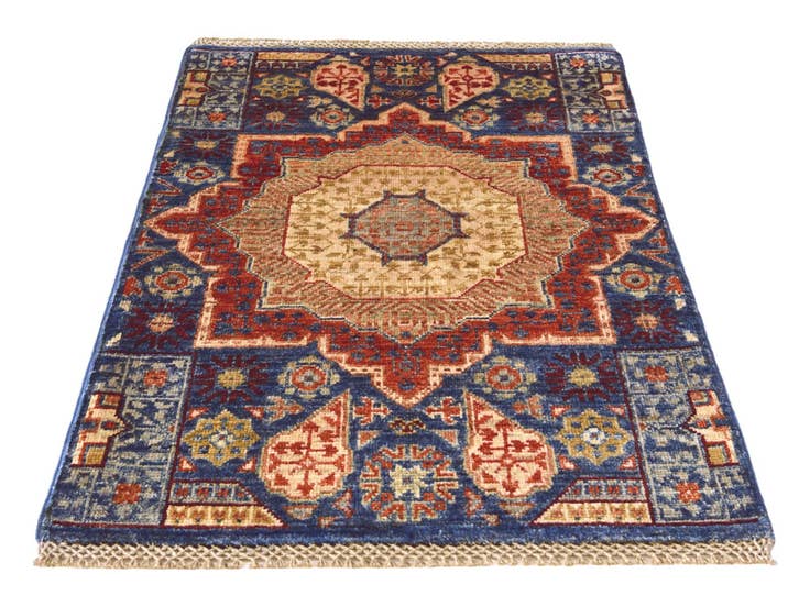 Detail image of 2' x 3' Hand Knotted Mamluk Ziegler Rug