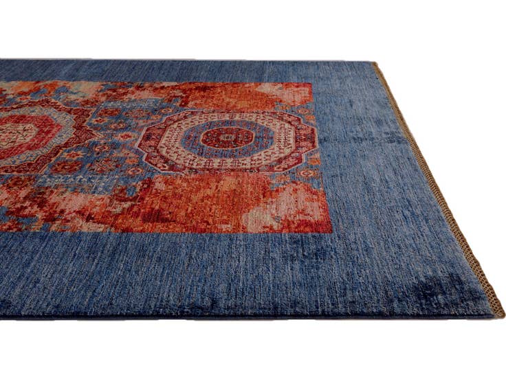 Detail image of 5' 10 x 8' Hand Knotted Mamluk Ziegler Rug