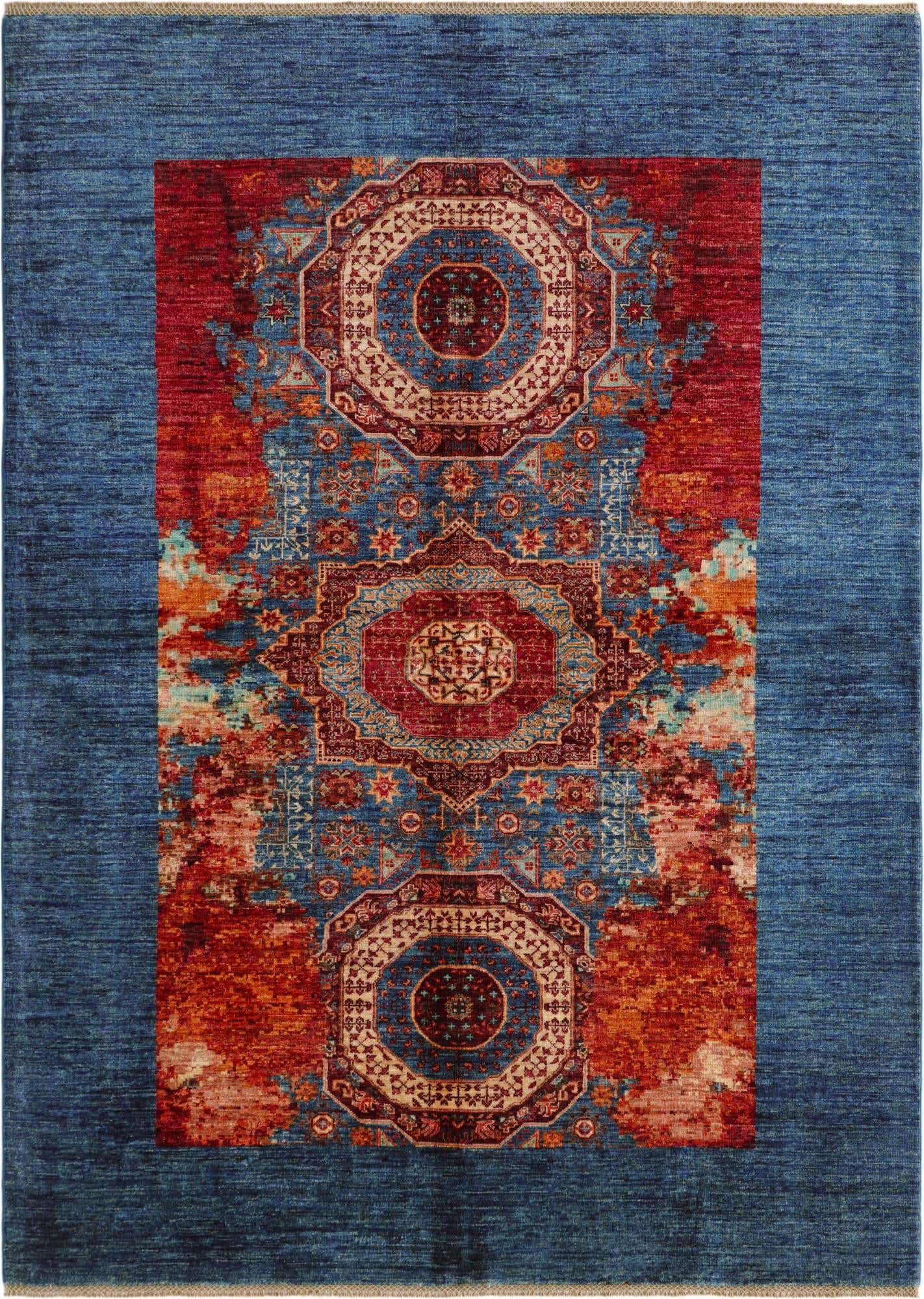5' 10 x 8' Hand Knotted Mamluk Ziegler Rug