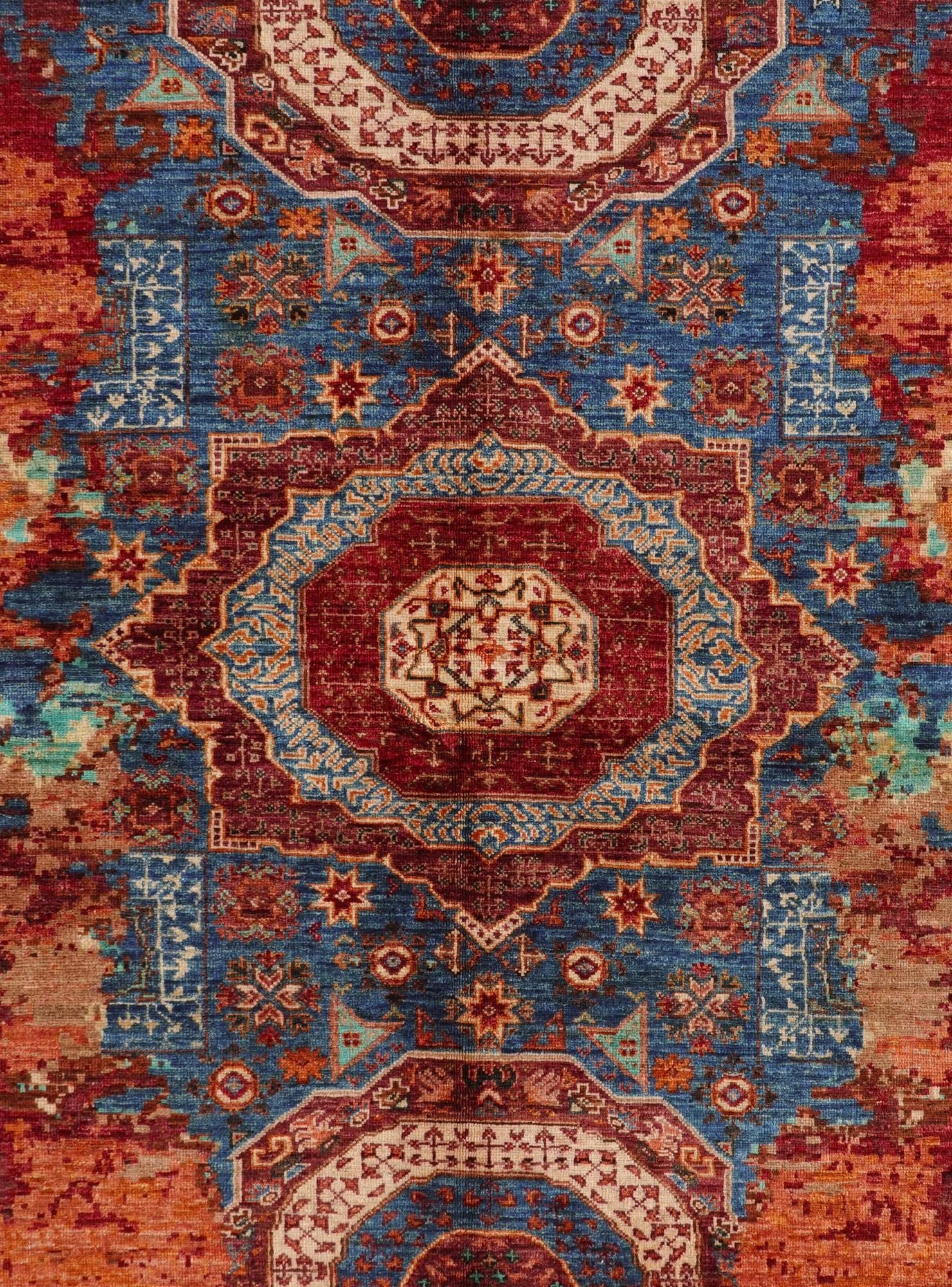 5' 10 x 8' 2 Hand Knotted Mamluk Ziegler Rug