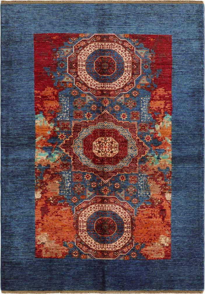 5' 10 x 8' 2 Hand Knotted Mamluk Ziegler Rug