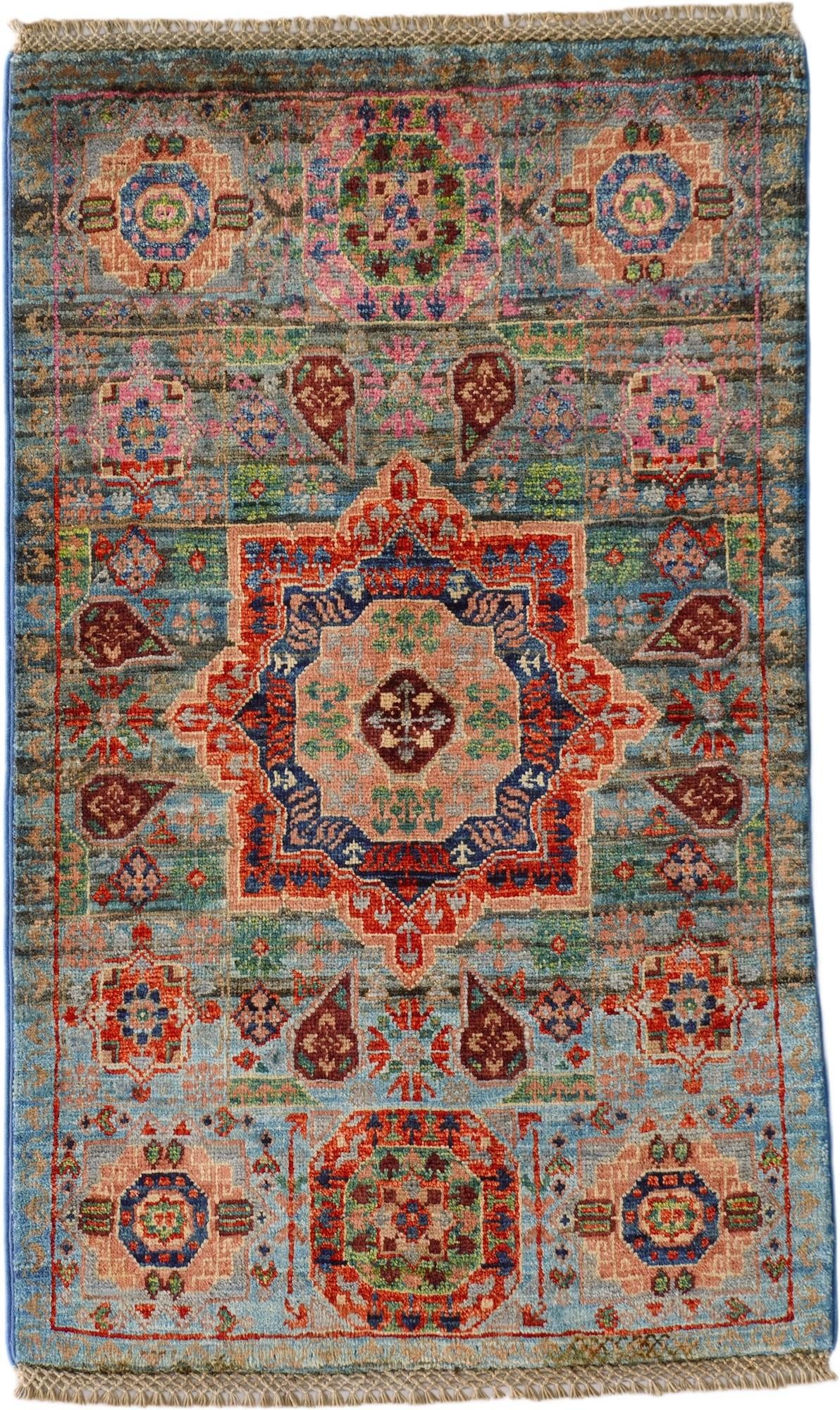 2' x 3' 2 Hand Knotted Mamluk Ziegler Rug
