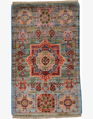 2' x 3' 2 Hand Knotted Mamluk Ziegler Rug