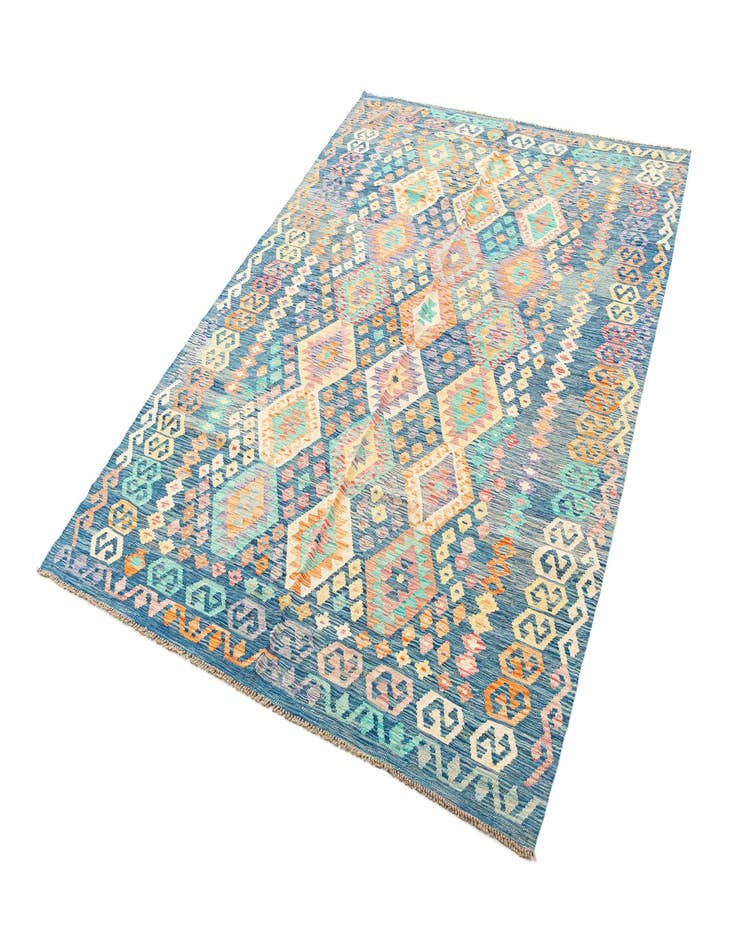 Detail image of 6' 11 x 9' 7 Hand Knotted Marok Kilim Rug