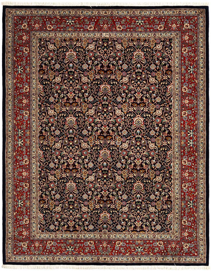 Detail image of 6' 7 x 9' 6 Mashad Wool Rug