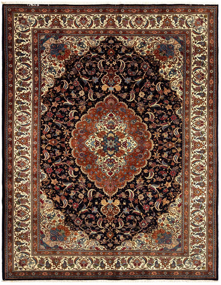 Detail image of 6' 9 x 9' 7 Mashad Wool Rug