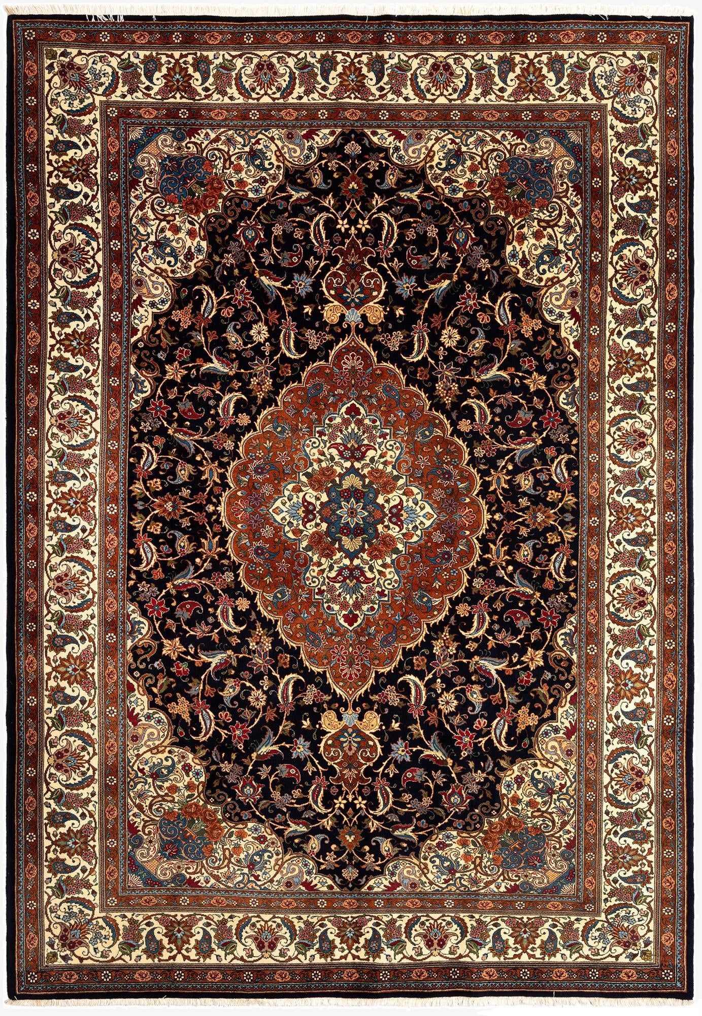 6' 9 x 9' 7 Mashad Wool Rug
