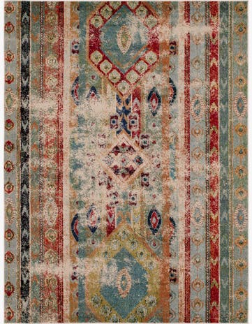 Blue Washable Mesa Rug