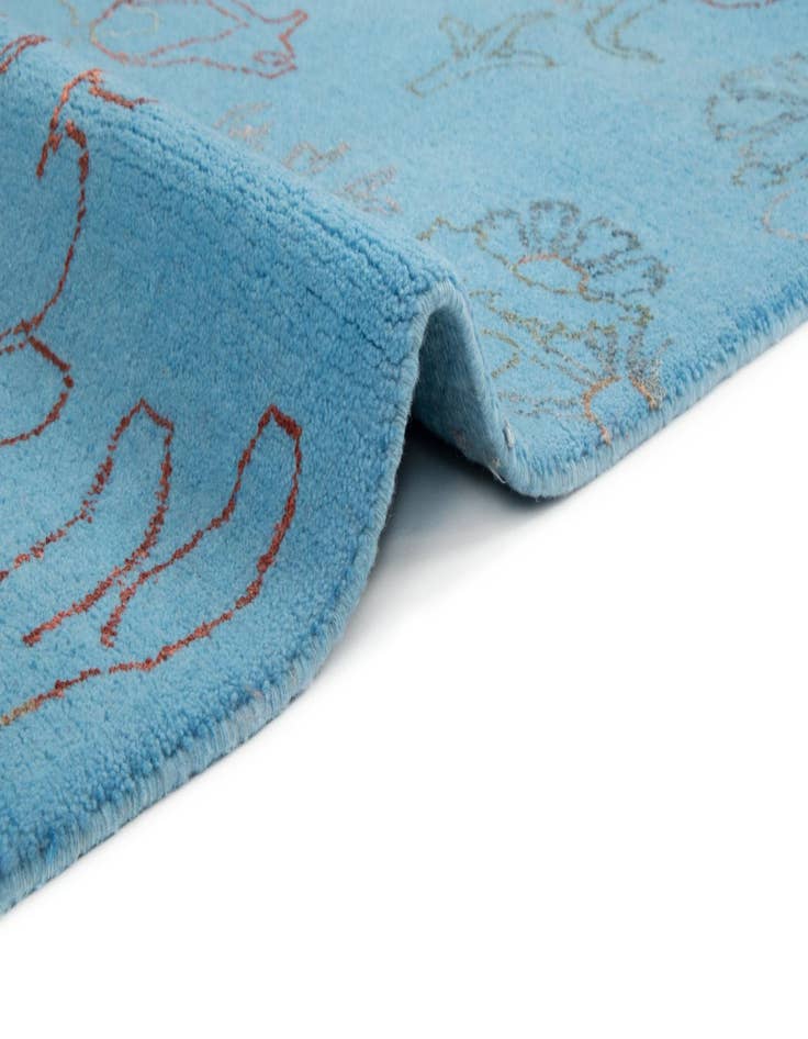 Detail image of 7' 5 x 9' 9  Hand Knotted Modern Nehmo Rug