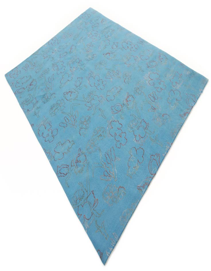 Detail image of 7' 5 x 9' 9  Hand Knotted Modern Nehmo Rug