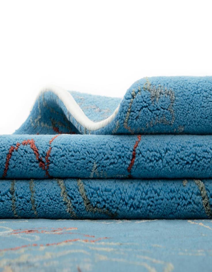 Detail image of 7' 5 x 9' 9  Hand Knotted Modern Nehmo Rug