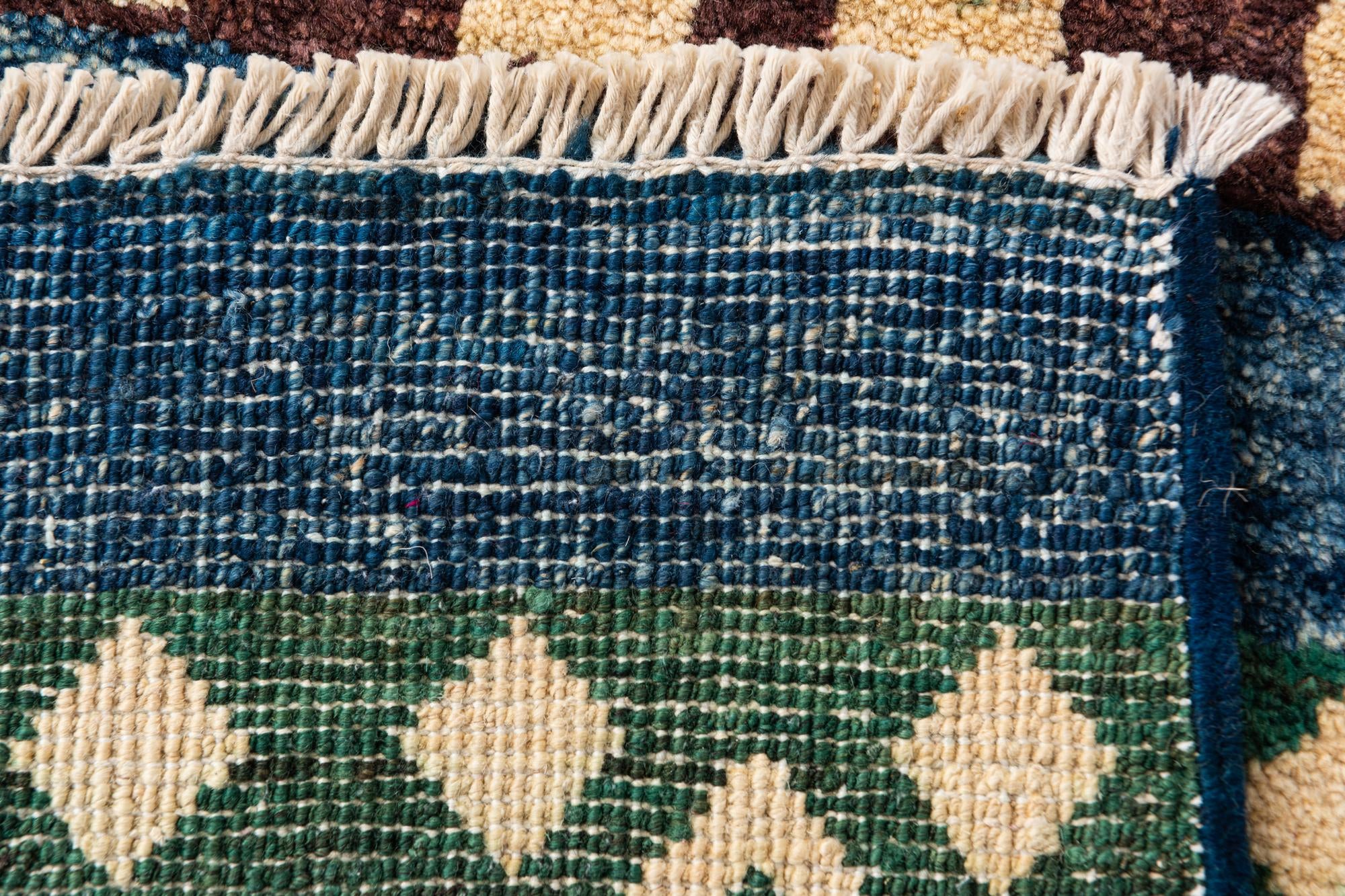 5' x 7' 4 Hand Knotted Modern Ziegler Wool Rug