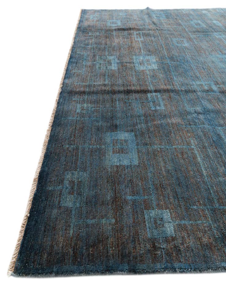 Detail image of 6' 5 x 10' 8  Hand Knotted Modern Ziegler Rug