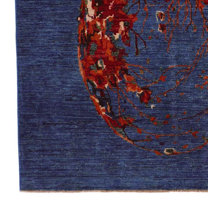 4' 11 x 6' 6 Hand Knotted Modern Ziegler Rug