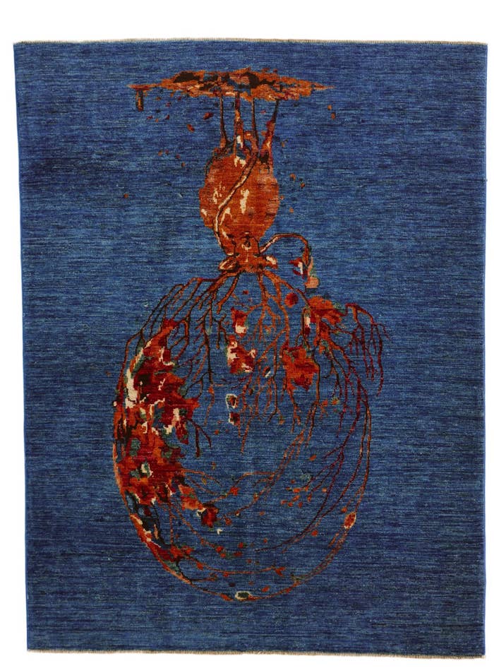 Detail image of 4' 11 x 6' 6 Hand Knotted Modern Ziegler Rug