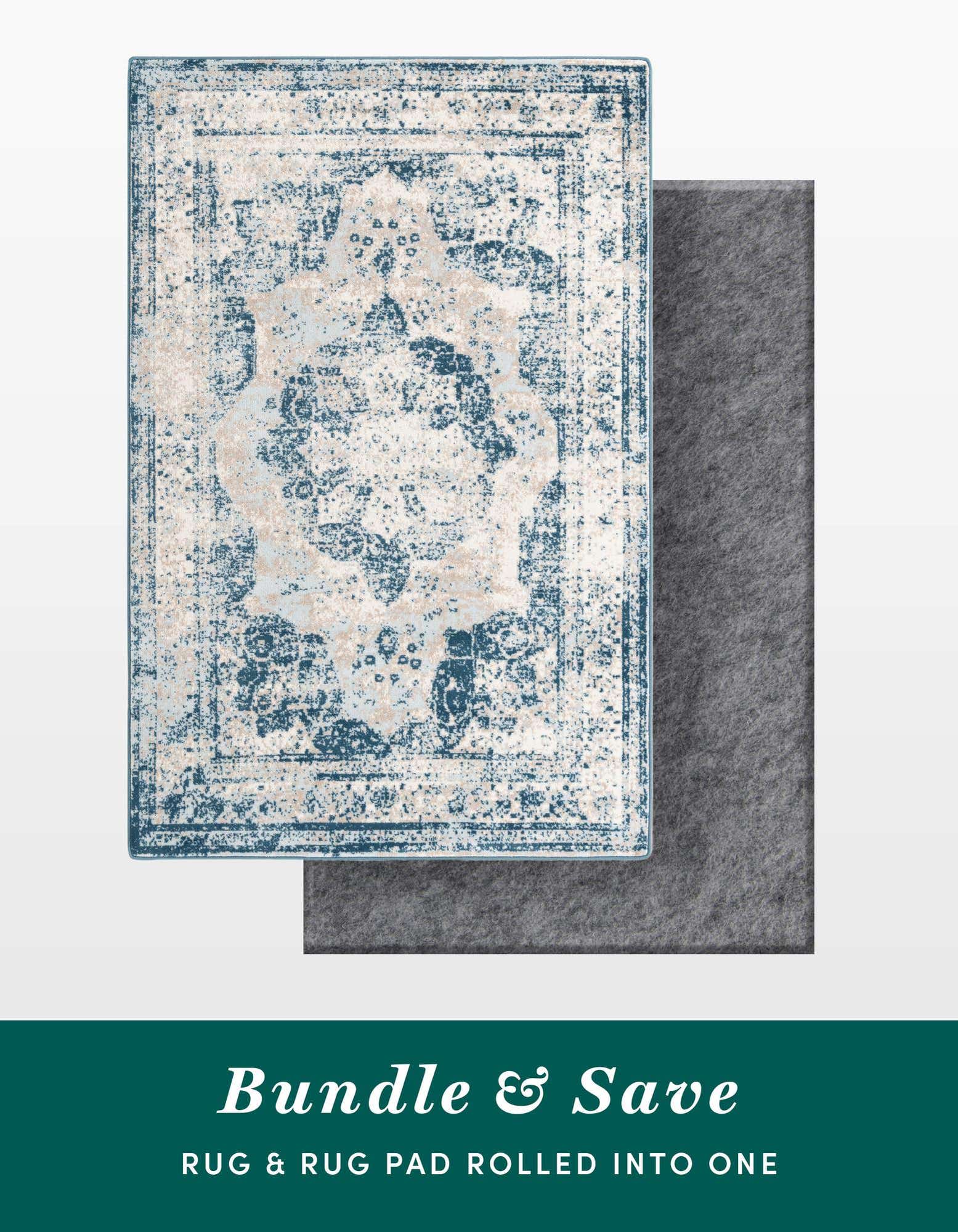 5' 3 x 8' Monte Carlo Rug With Pad Bundle