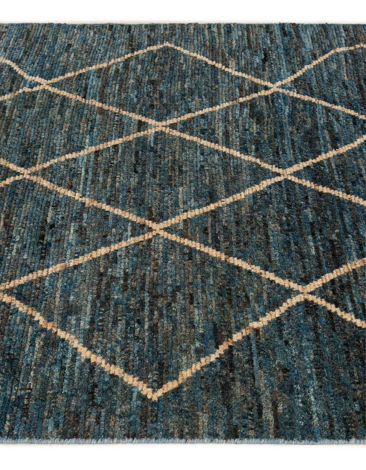 Detail image of 4' 10 x 5' 11 Hand Knotted Moroccan Wool Rug