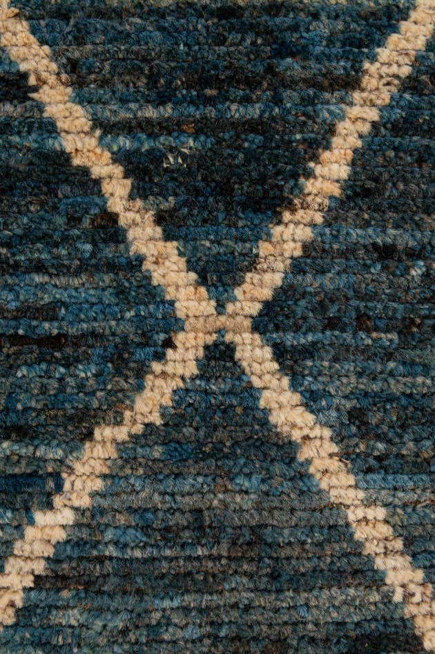 Detail image of 4' 10 x 5' 11 Hand Knotted Moroccan Wool Rug