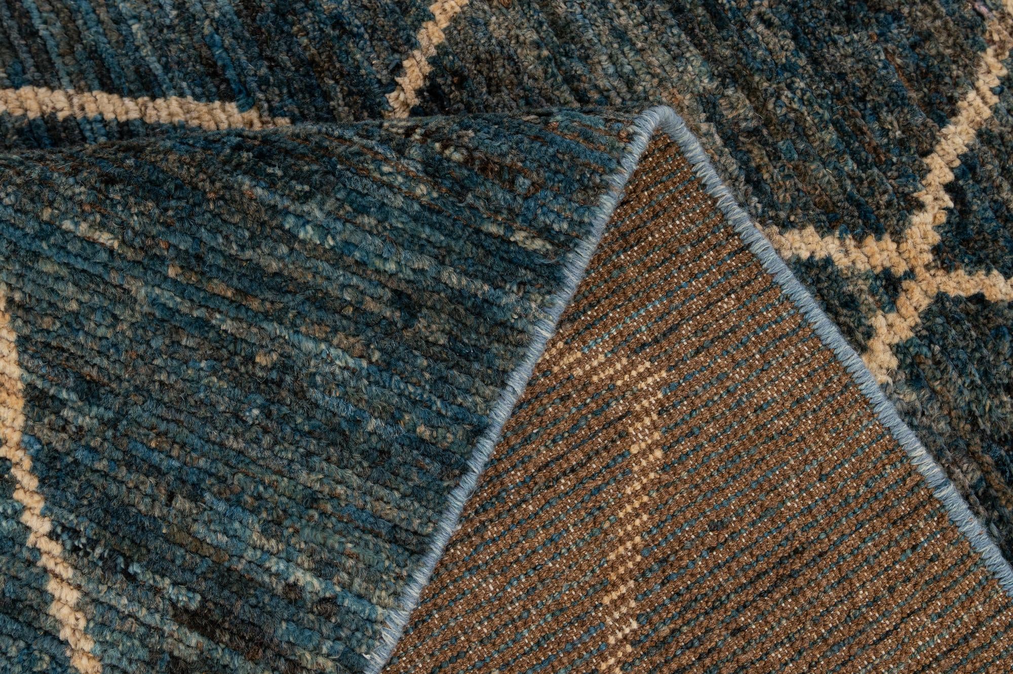 4' 10 x 5' 11 Hand Knotted Moroccan Wool Rug