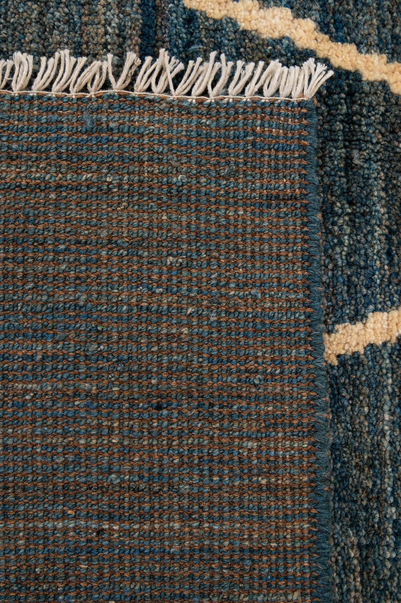 5' 2 x 6' 7 Hand Knotted Moroccan Wool Rug