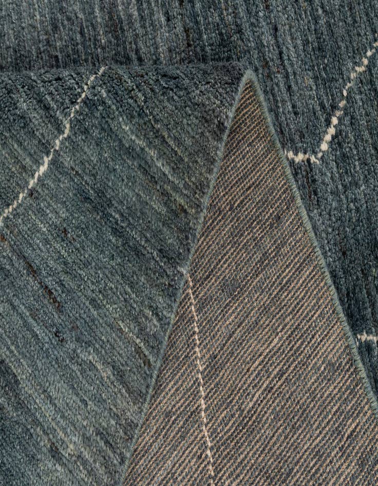 Detail image of 4' 5 x 6' 7  Hand Knotted Moroccan Wool Rug