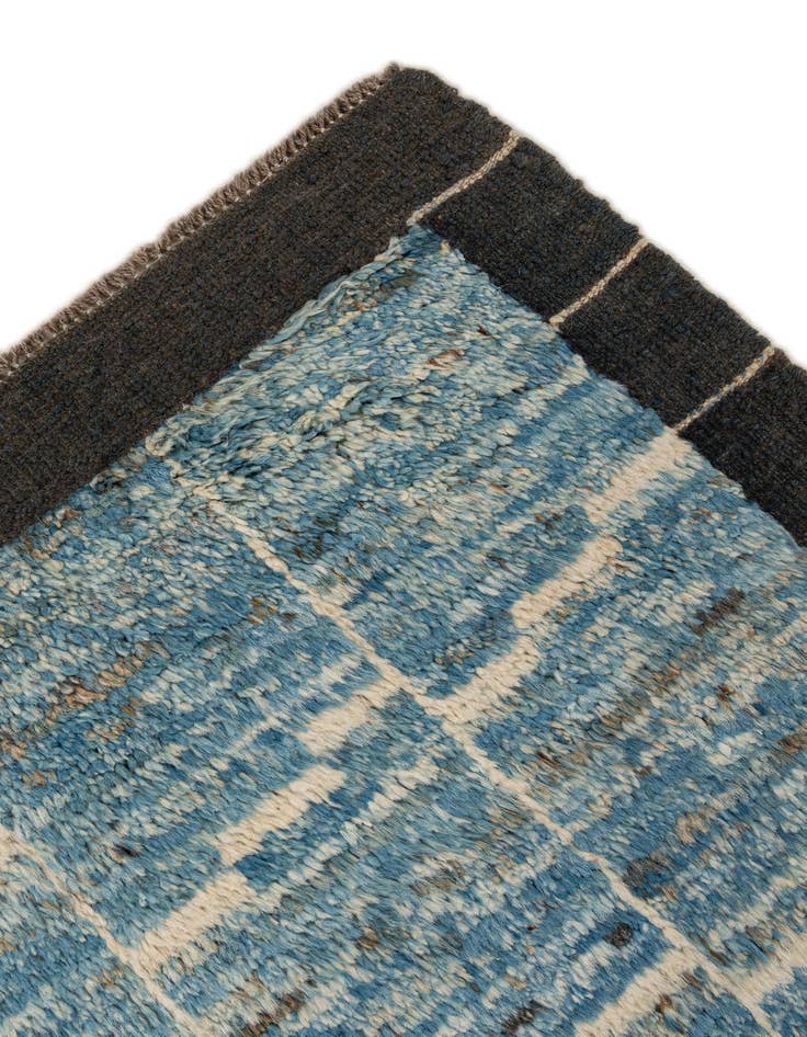 Detail image of 5' 6 x 8' 2  Hand Knotted Moroccan Wool Rug