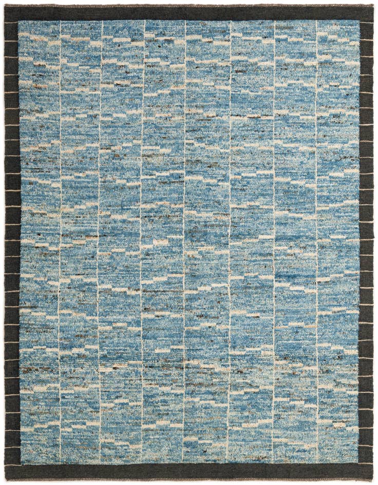 Detail image of 5' 6 x 8' 2 Hand Knotted Moroccan Wool Rug