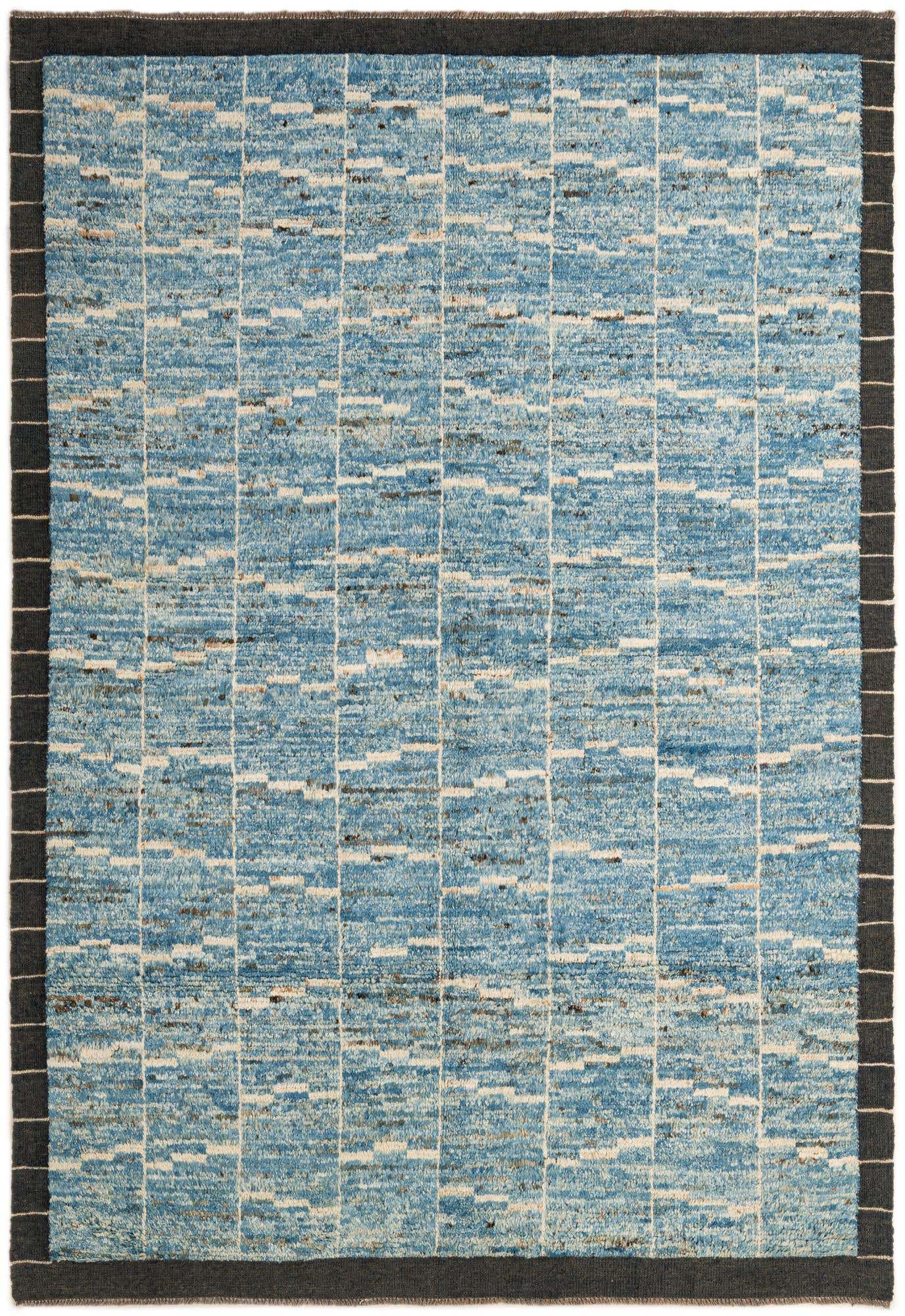 5' 6 x 8' 2 Hand Knotted Moroccan Wool Rug
