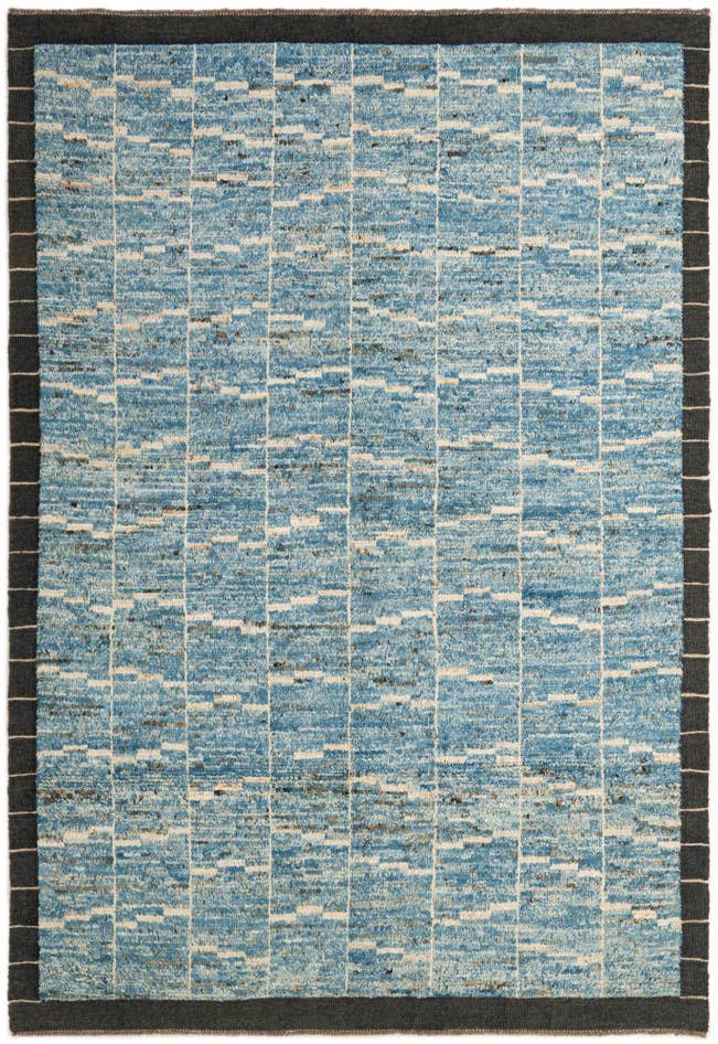 Detail image of 5' 6 x 8' 2 Hand Knotted Moroccan Wool Rug