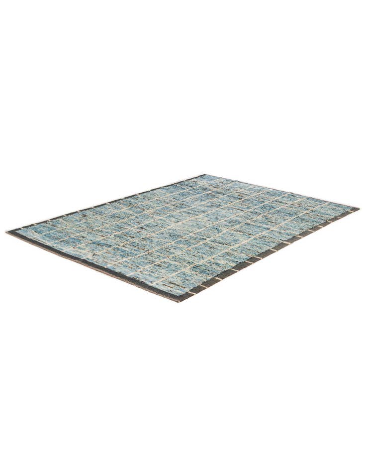 Detail image of 5' 9 x 7' 6 Hand Knotted Moroccan Wool Rug