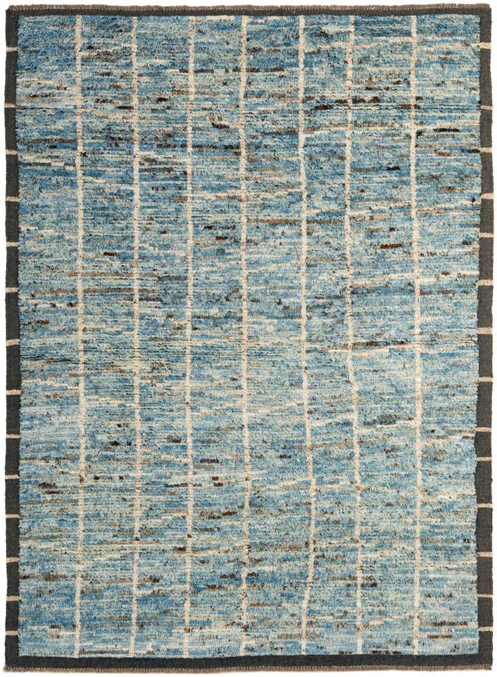 5' 9 x 7' 6 Hand Knotted Moroccan Wool Rug