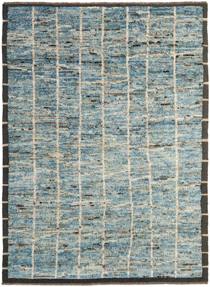 Detail image of 5' 9 x 7' 6 Hand Knotted Moroccan Wool Rug