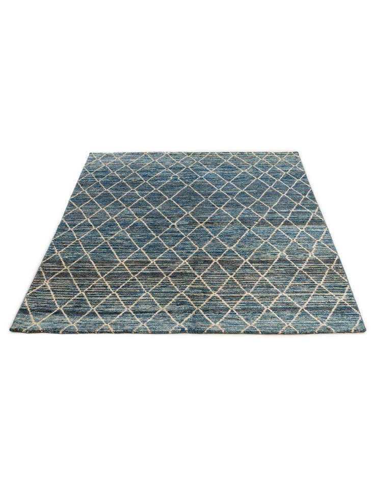 Detail image of 5' 6 x 7' 5 Hand Knotted Moroccan Wool Rug