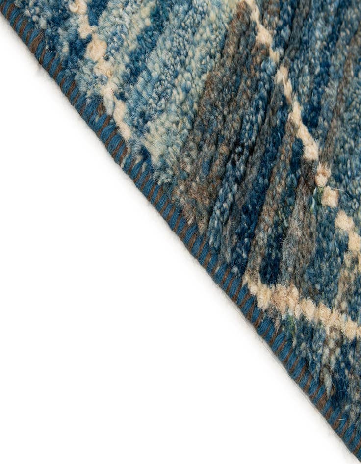 Detail image of 5' 6 x 7' 5  Hand Knotted Moroccan Wool Rug