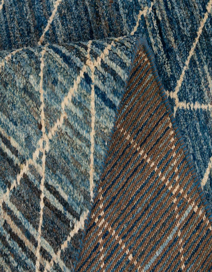 Detail image of 5' 6 x 7' 5  Hand Knotted Moroccan Wool Rug