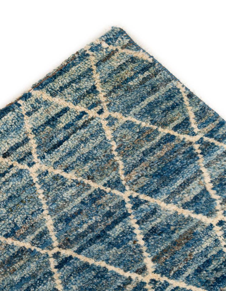 Detail image of 5' 6 x 7' 5  Hand Knotted Moroccan Wool Rug