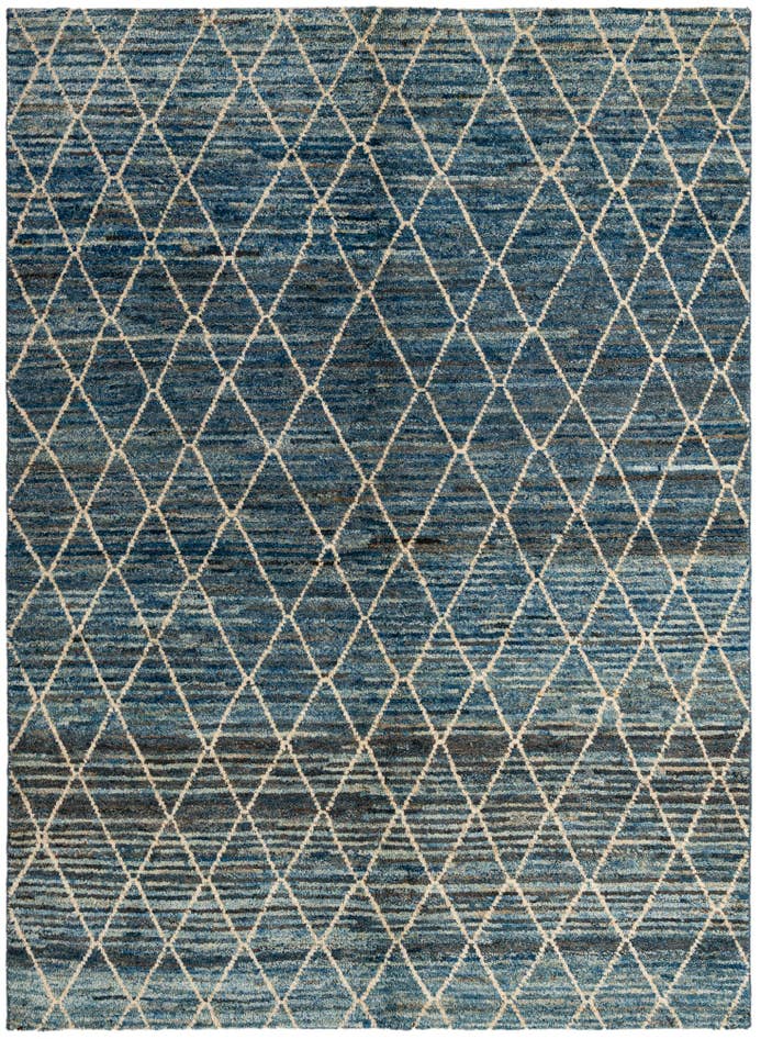 Detail image of 5' 6 x 7' 5 Hand Knotted Moroccan Wool Rug