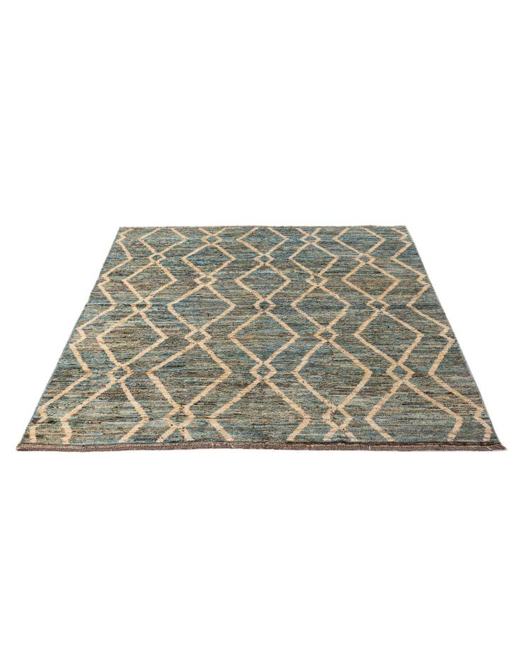 Detail image of 6' x 7' 11  Hand Knotted Moroccan Wool Rug